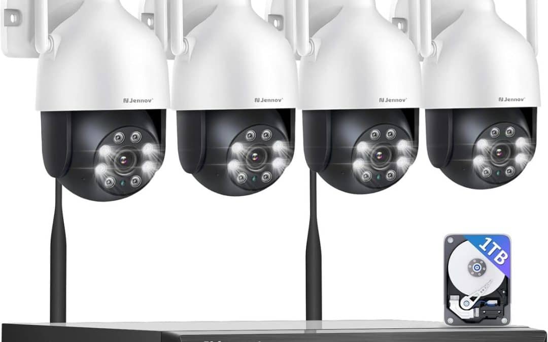 Test du kit caméra de surveillance Jennov 5MP+360°PTZ