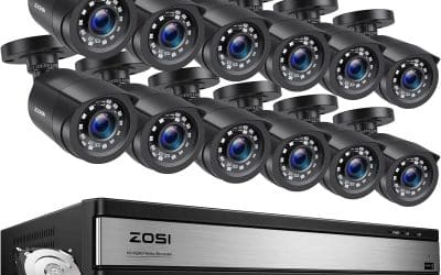 Test du kit caméra ZOSI 1080P avec 16CH DVR et 12 caméras 2MP