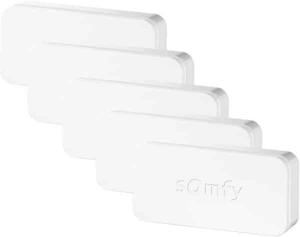 Somfy 2401488 - Pack de 5 IntelliTAG | Détecteurs Auto-protégés de Vibration et d'ouverture & Somfy Home Alarm & 2401489 - Badge d'activation et de désactivation Alarme | Fonction Mains Libres