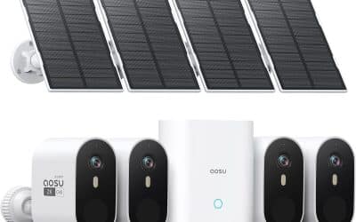 Test : caméra AOSU 2K wifi extérieure et son kit solaire