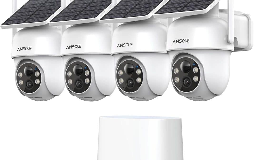 Test : caméra de surveillance ANSQUE solaire WiFi 360°