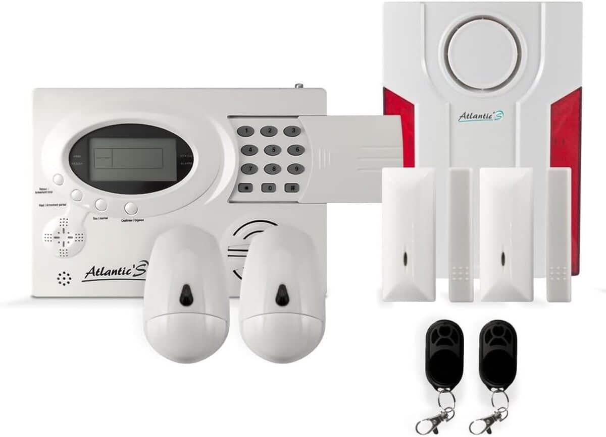 St Lll Test de l'alarme maison sans fil Atlantic'S ST III Kit 3A