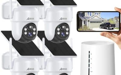 Test : aNRAN 4CH kit caméra WiFi 4MP 360° avec panneau solaire intégré