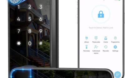 Test de la serrure intelligente biométrique noire