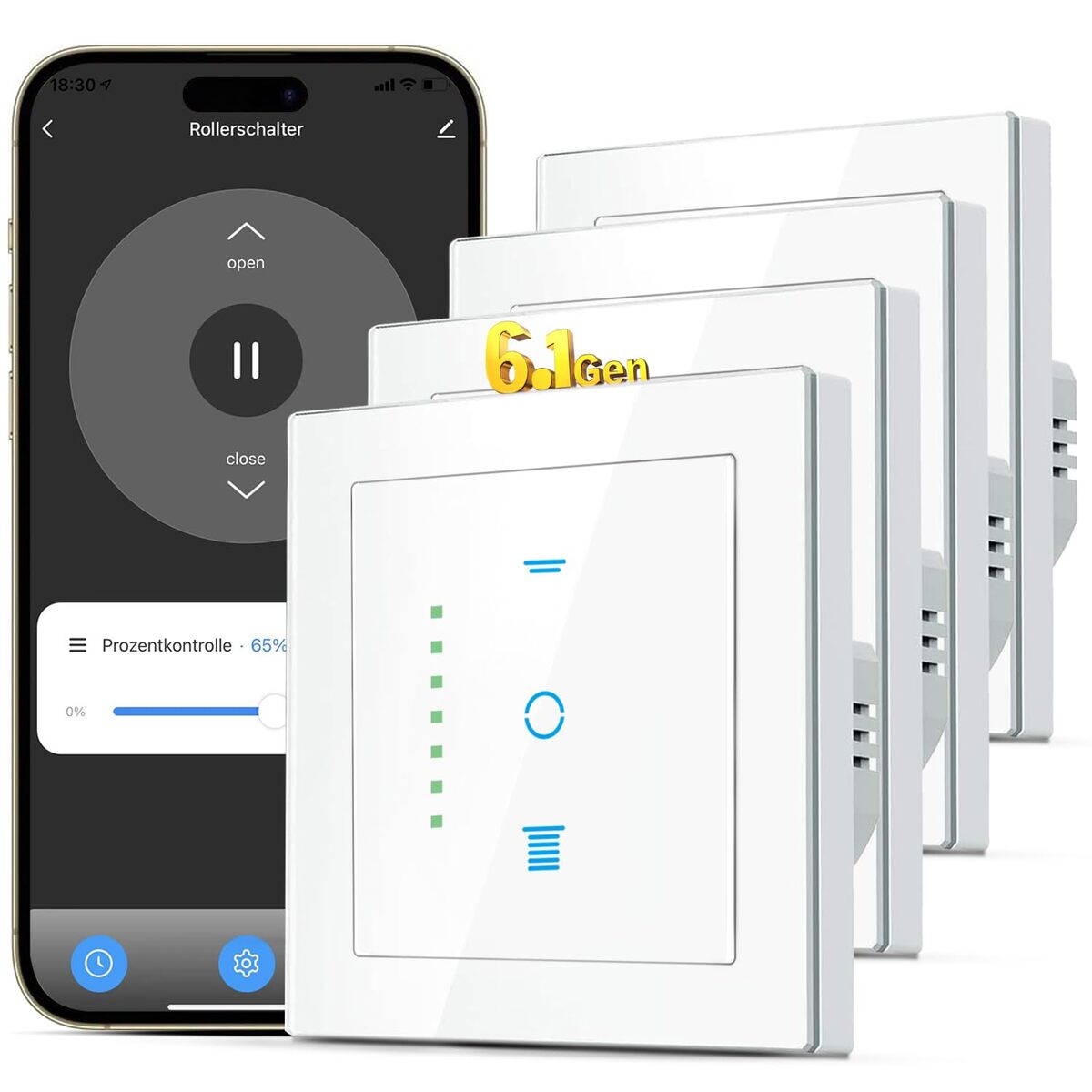 Test : interrupteur de volet SMARTERCURRY 6.1Gen connecté Alexa