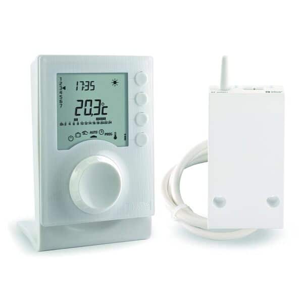Delta Dore Thermostat programmable sans fil Tybox 1137 pour chaudière, pompe à chaleur et poêle à bois. Programmation | Gestion du chauffage - 6053064