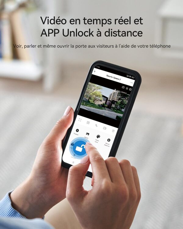 TMEZON Visiophone Filaire 4 Fils,Interphone Vidéo IP WiFi au smartphone,7'' écran tactile et 1080P Sonnette Portier, UNLOCK à distance via APP/RFID Cartes,Détection de mouvement,Enregistrement/Lecture