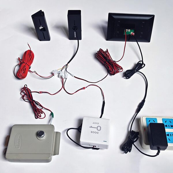 Honmidatek 2 Fils Visiophone Connecté Interphone Vidéo, 7 Pouces Moniteur Tactile,1080P, Unlock à Distance, Détection Humaine, Audio Bidirectionnel, Vision Nocturne, étanche, RFID Contrôles d'Accès