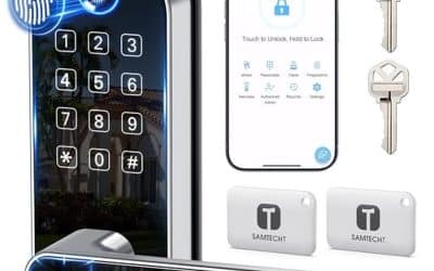 Test de la serrure intelligente à empreinte digitale avec clavier et poignée