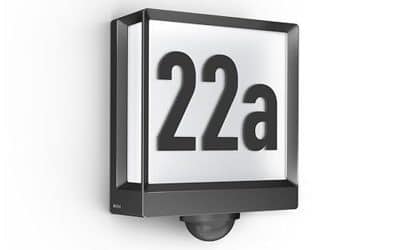 Test du numéro de maison lumineux Steinel My L 40 SC