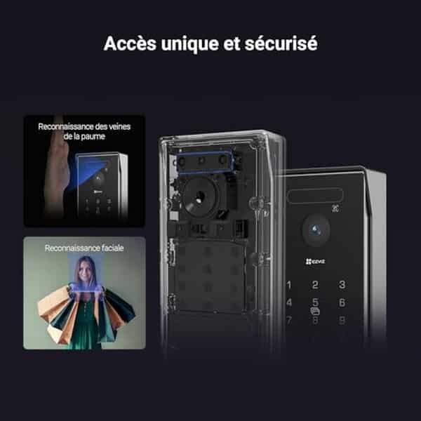 Découvrez le visiophone EZVIZ HP7 Pro avec moniteur 4K tactile et technologie de reconnaissance avancée, idéal pour sécuriser votre domicile avec style et efficacité