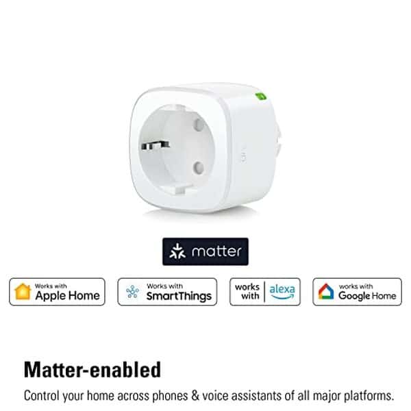 Optez pour un contrôle facile et intelligent de votre maison avec le lot de 4 prises Eve Energy, compatibles Apple, alexa, google pour une gestion optimisée de votre consommation électrique