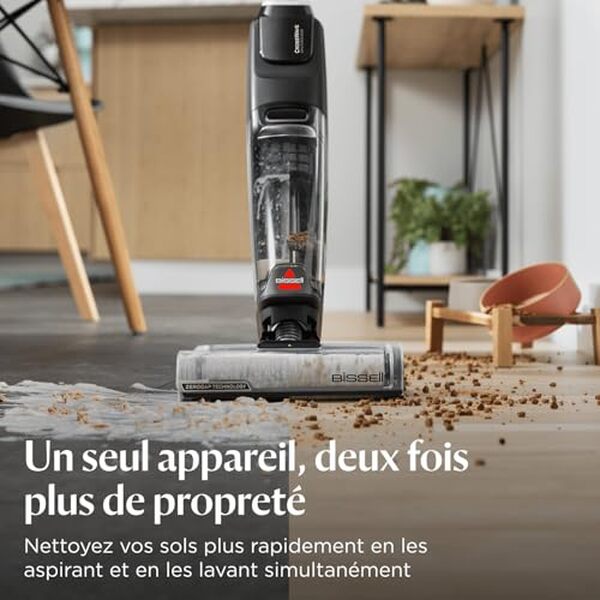 Découvrez notre test complet du Bissell Crosswave Omniforce Edge : aspirateur balai laveur multi-surfaces avec filtration avancée et technologie dual-tank pour un nettoyage optimal. 
