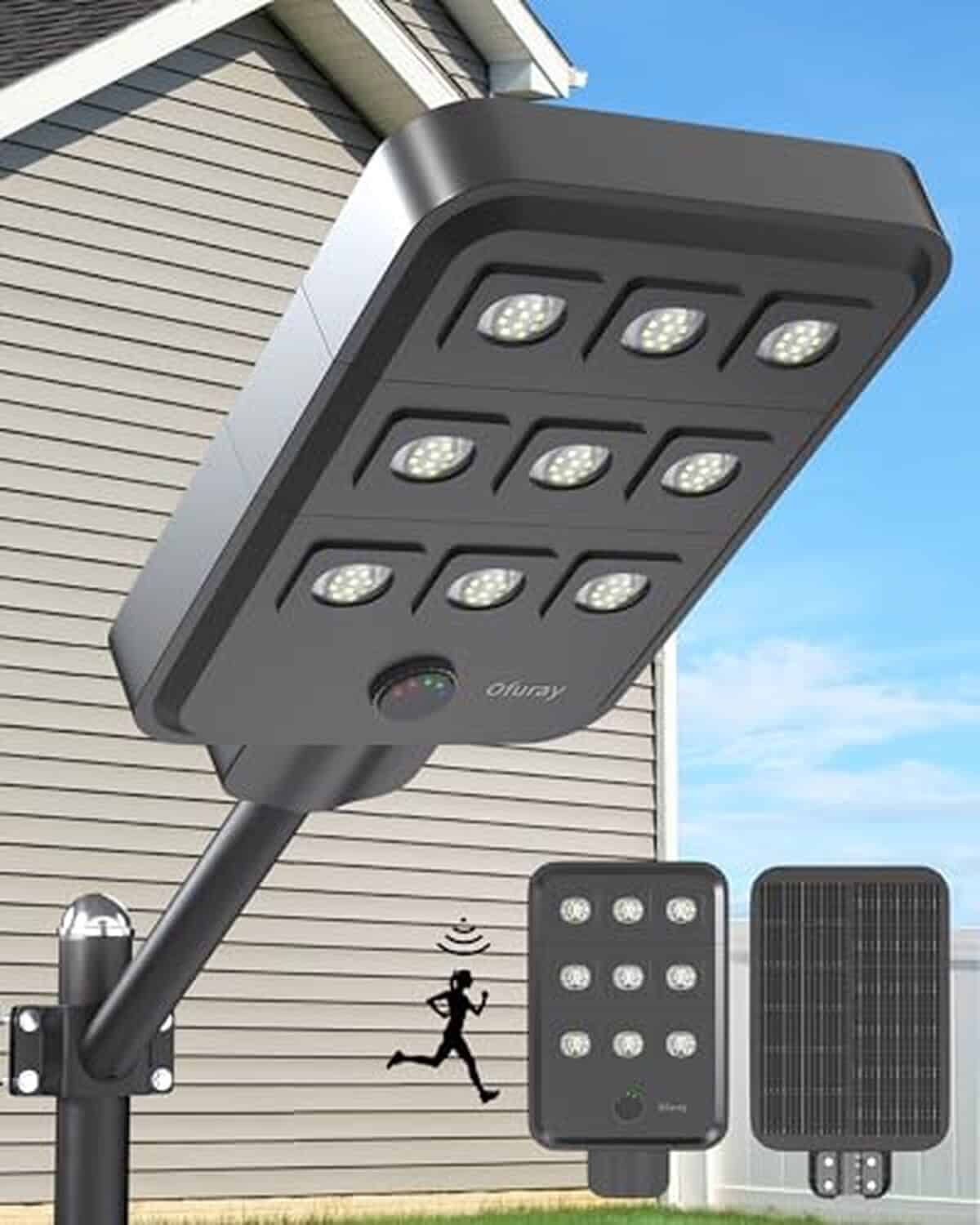 Test : lampadaire solaire Ofuray 90 LEDs pour extérieur