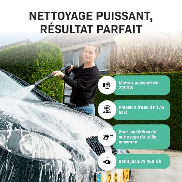 Découvrez notre test complet du nettoyeur haute pression Vonroc V22-2 2200W : puissance, efficacité et polyvalence pour tous vos nettoyages extérieurs. 