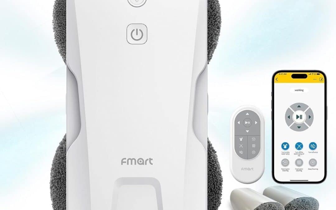 Test Fmart robot T11 : nettoyeur de fenêtre intelligent avec pulvérisation automatique