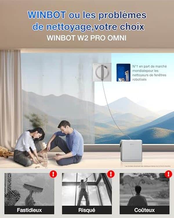 Découvrez notre test complet du robot nettoyeur de vitres Ecovacs Winbot W2 : performances, fonctionnalités et avis d'experts pour des vitres impeccables sans effort.