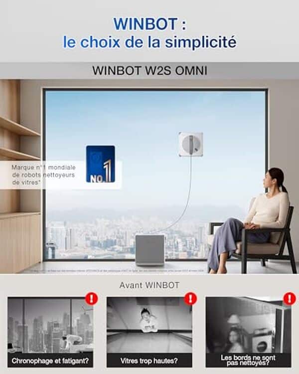 Découvrez notre test détaillé du Ecovacs Winbot W2S : un robot intelligent pour nettoyer vos vitres automatiquement. Performances, prix et avis d'experts.